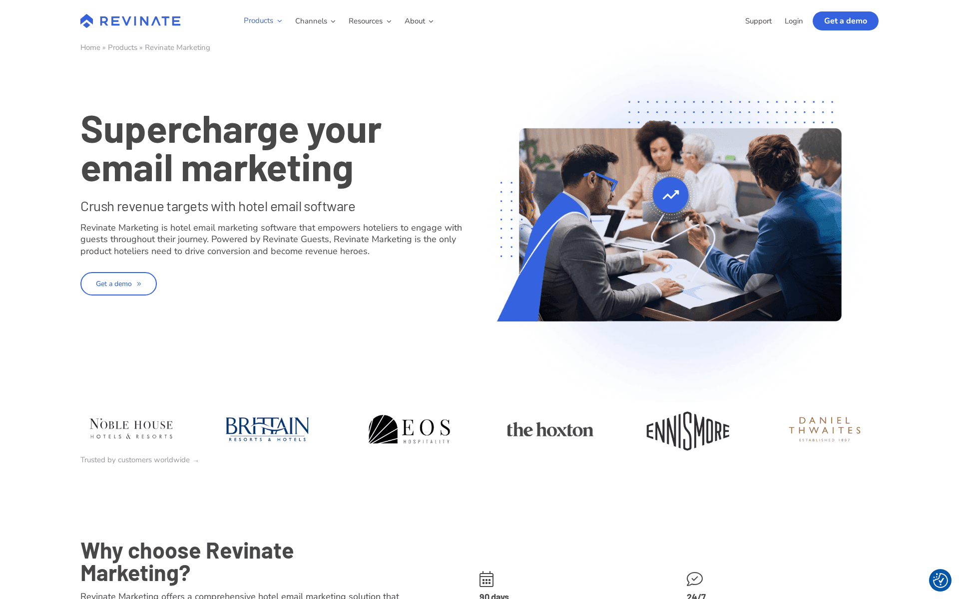 Revinate Marketing product page